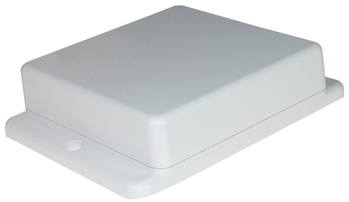 White ABS Flanged Enclosure - 100x80.6x23.5mm