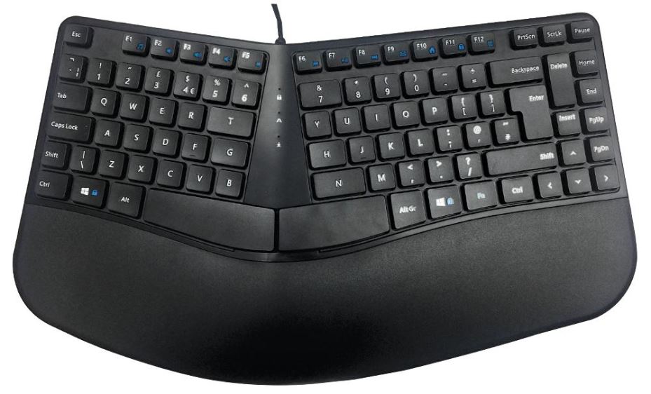 Contour Split Key USB Multimedia Keyboard, Black