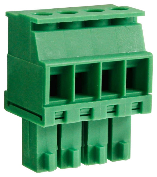 3.5mm Vertical Pluggable Rising Clamp Terminal Block, 4-Pole, 8A