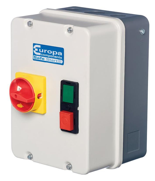 Direct On Line (DOL) Motor Starter with Isolator Switch, Single Phase, 12A, 5.5KW, 240V