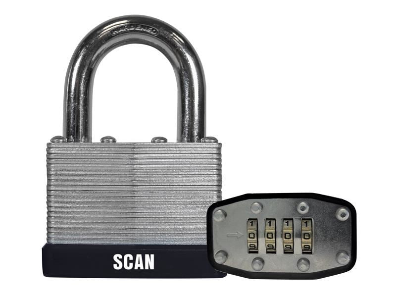 Laminated Steel Combination Padlock 50mm