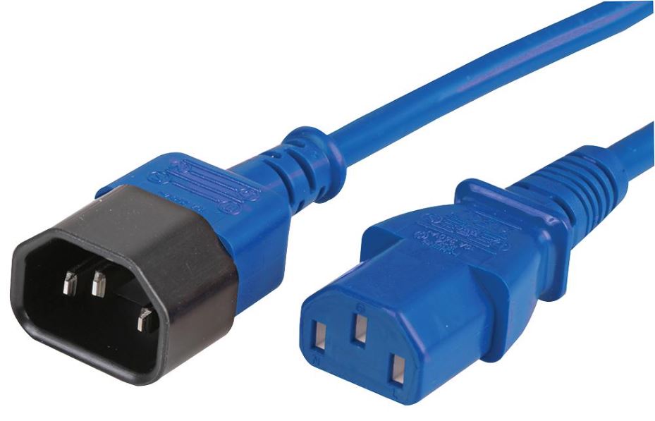 IEC Male C14 to Female C13 Extension Lead