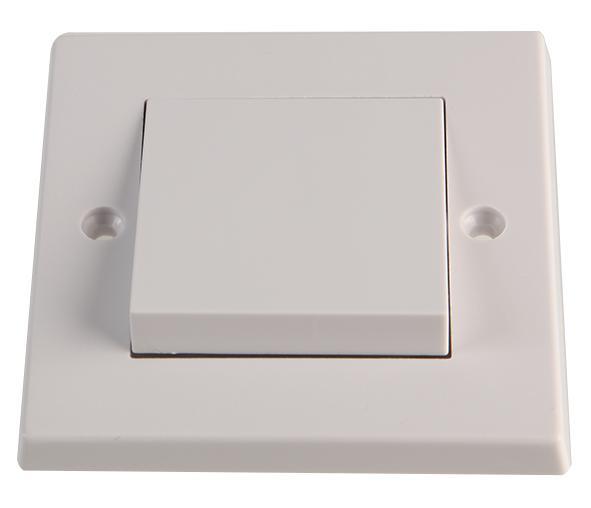 10AX 2 Way Wide Rocker Light Switch, White