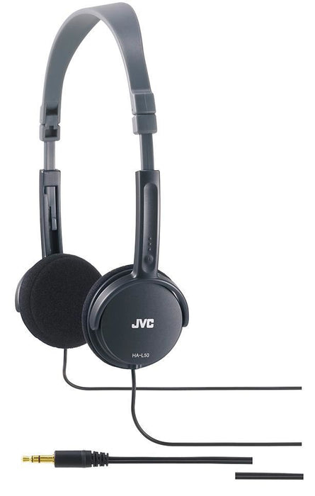 Lightweight Foldable Stereo Headphones - Black