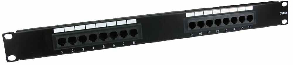 16 Port 1U Patch Panel