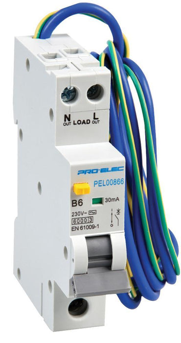 16A Single Pole RCBO, B Curve, 30mA