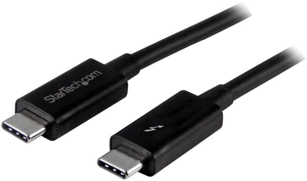 Thunderbolt 3 (USB-C) 20Gb/s Male to Male Lead, 2m Black