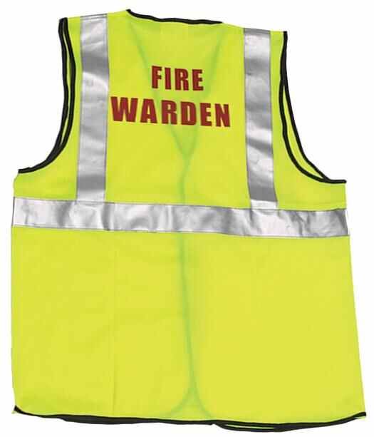 Fire Warden Hi-Vis Vest - Large / XL