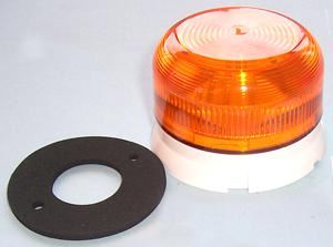 Low Profile 12/24V dc 2W Xenon Beacon - Amber