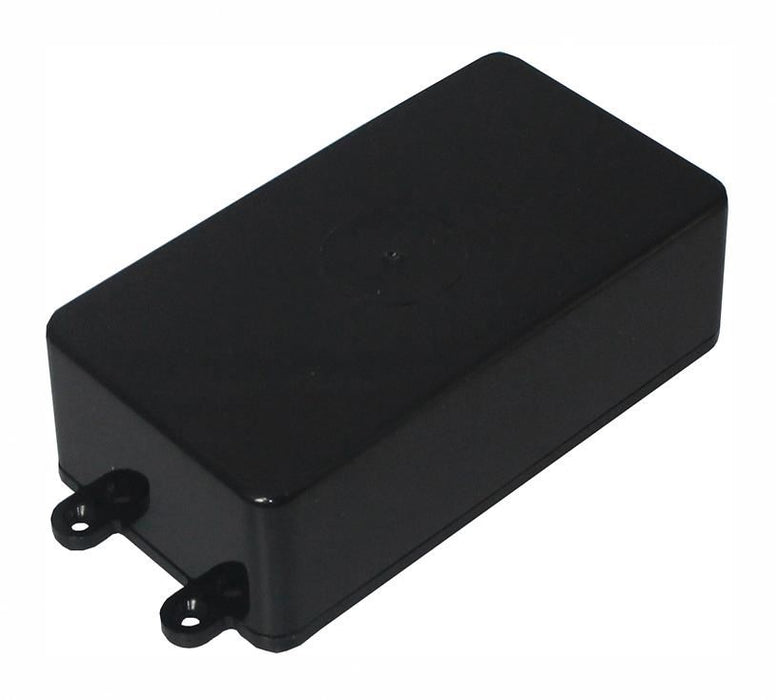 IP54 Black ABS Enclosure with Mounting Lugs - 132x62x31mm