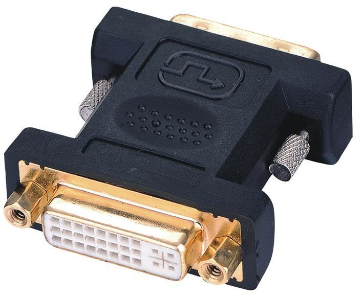 24+5 Way DVI Socket to Socket Adaptor, Gold Plated Contacts