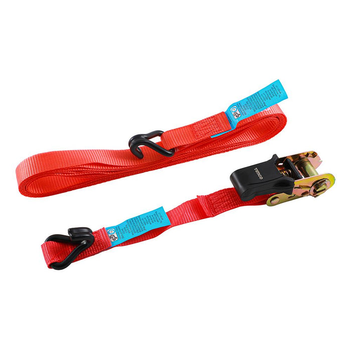 Ratchet Straps - J Hook - Standard Duty (Size 5m x 25mm - 2 Pieces)