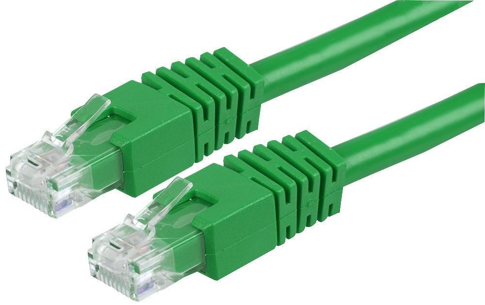 RJ45 Male to Male Cat6 UTP Ethernet Patch Lead, 0.5m Green