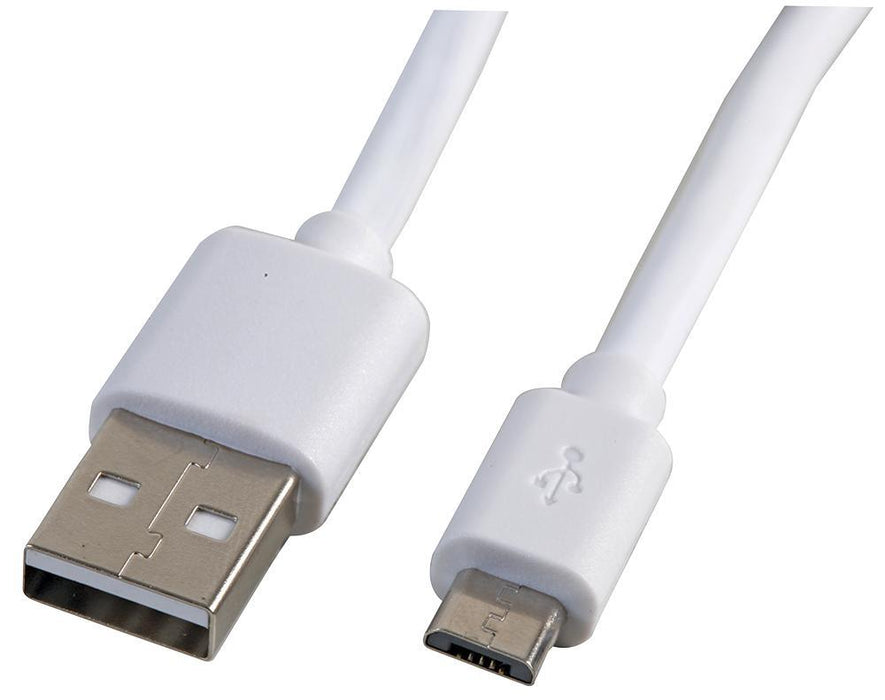 0.5m White Micro USB Cable