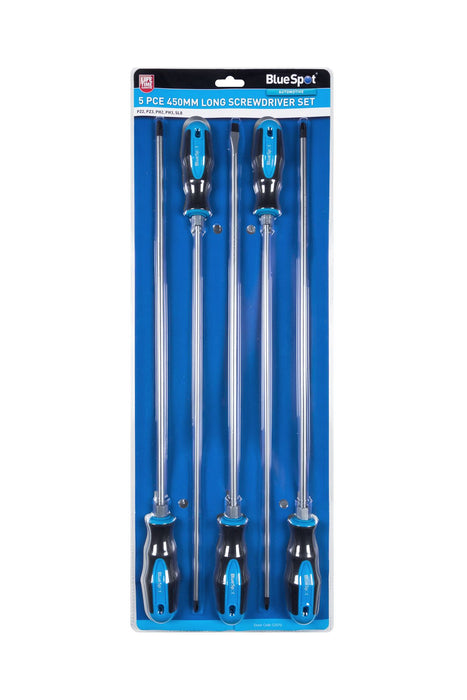 5 PCE 450mm (18") Long Screwdriver Set