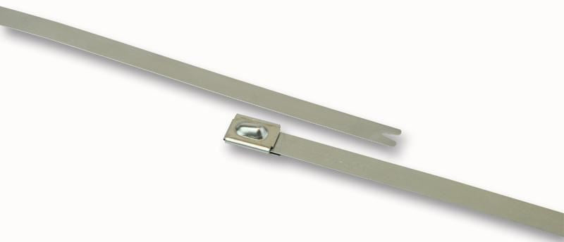 Metallic 304 Stainless Steel Roller Ball Cable Ties 7.9mm x 201mm - 50 Pack