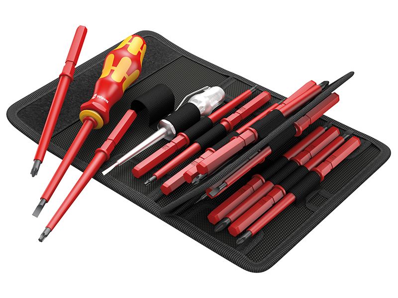 Kraftform VDE Kompakt Interchangeable Screwdriver Set, 16 Piece