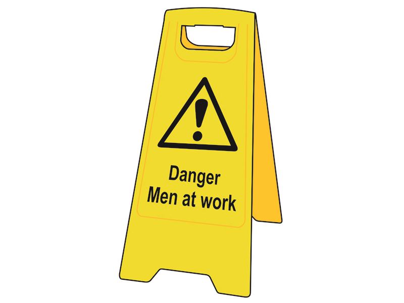 Danger Men At Work - Heavy Duty 'A' Board