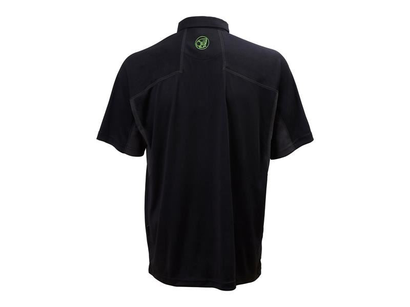 Langley Black Performance Polo Shirt