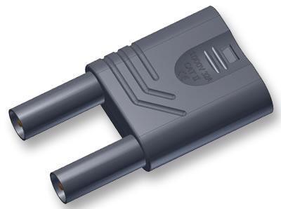 32A 4mm KST S WS Dual Safety Jumper Plug - Black