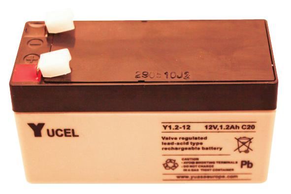 Yucel 12V 1.2Ah Sealed Lead Acid Battery