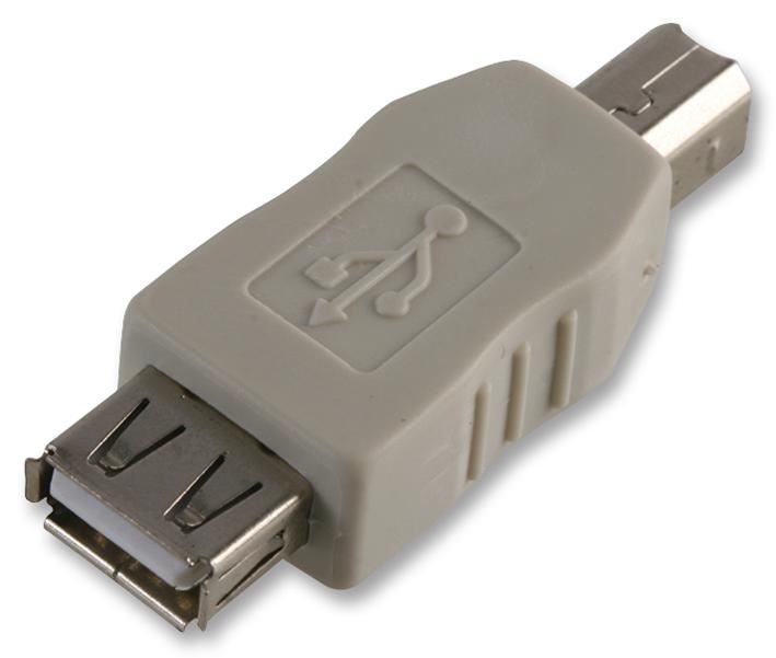 USB 2.0 A Socket to USB 2.0 B Plug Adaptor