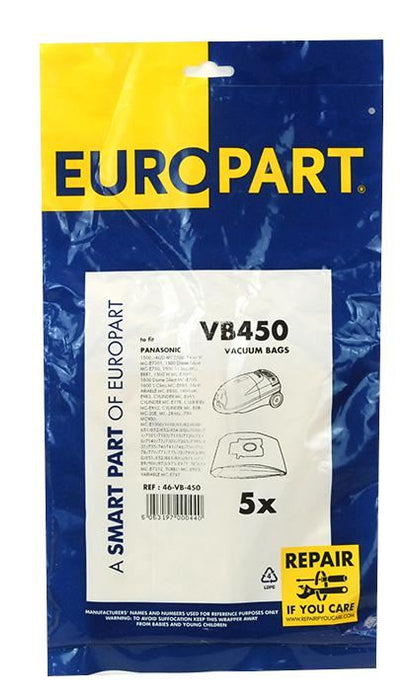 Compatible Panasonic 71/852 Cylinder Vacuum Cleaner Dust Bags 5 Pack