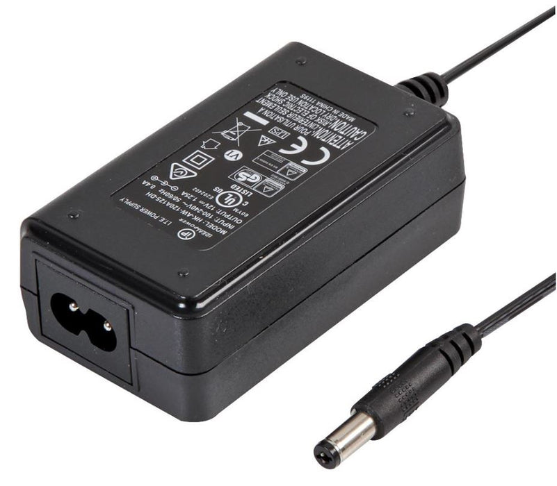 12V, 1.25A, 15W, ITE Desktop Power Supply (Level VI), IEC C14, 2.5mm Plug