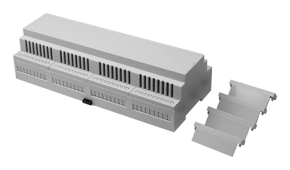 IP20 Polycarbonate DIN Rail Vented Module Box Enclosure Kit