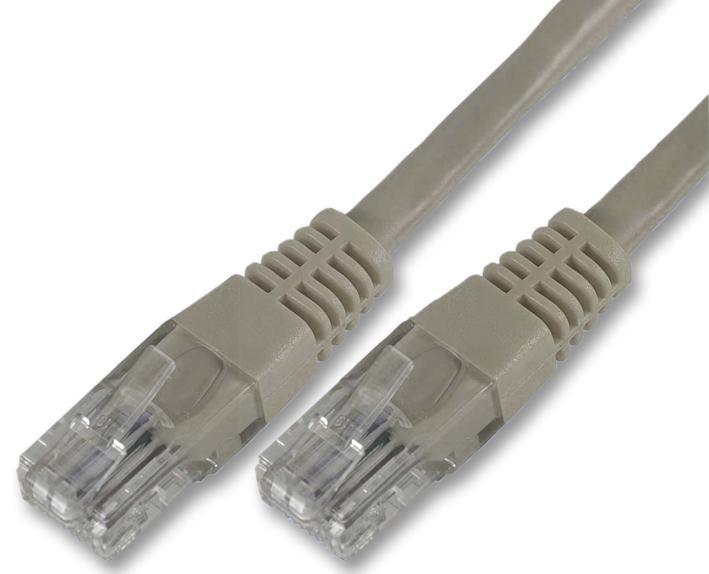 RJ45 Male to Male Cat6 UTP Ethernet Patch Lead, 10m Grey