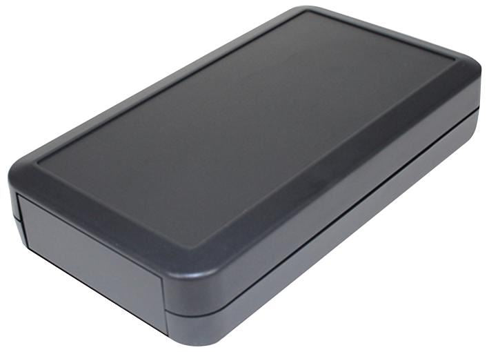 Grey ABS Handheld Enclosure with Battery Compartment - 135x76x27mm