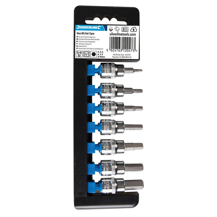 Hex Bit Set 3/8" Drive 7pce - Hex 3 - 10mm