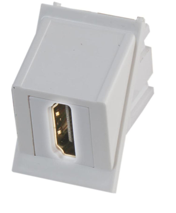 HDMI Female-to-Female Angled Coupler 6C, White