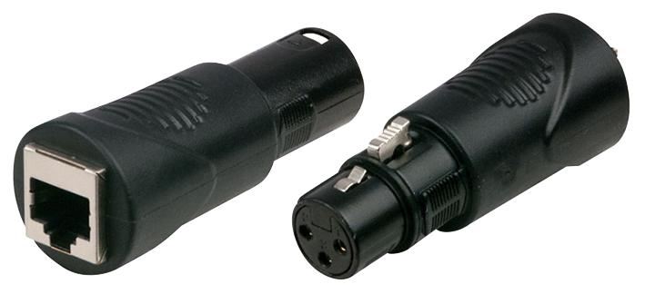 3-Pole XLR Female to RJ45 Female Adaptor - DMX512 Cabling Only