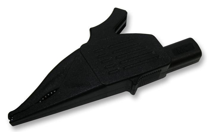 32A 4mm Insulated Crocodile Clip - Black