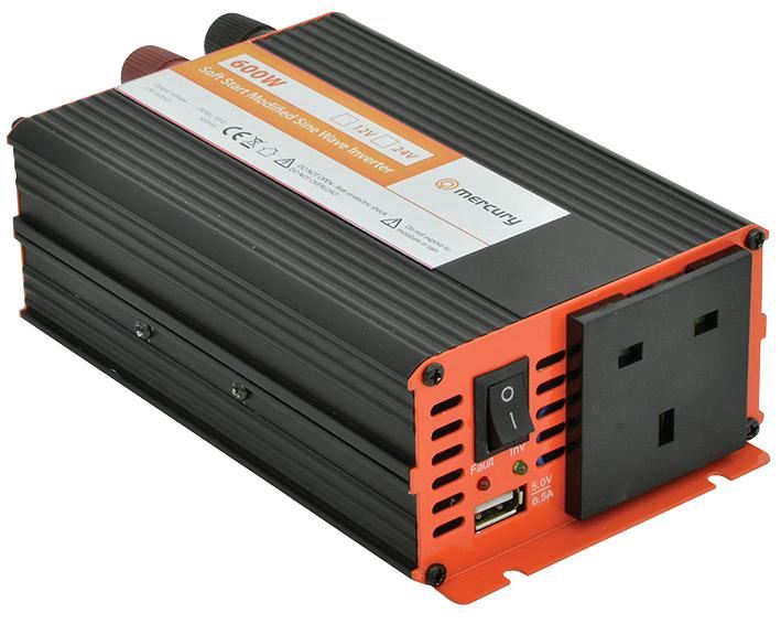 12V Soft Start Modified Sine Wave Inverter 600W