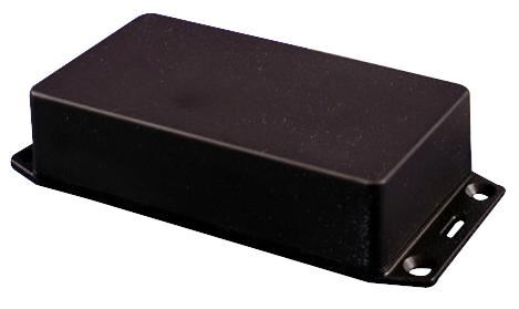 IP54 Black Flame Retardant ABS Enclosure with Flanged Lid