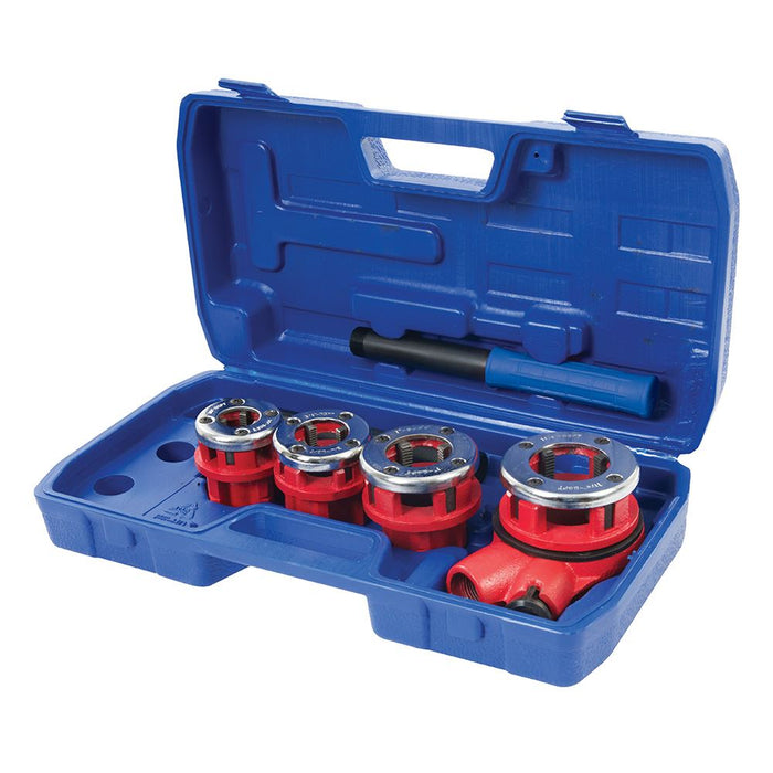 Pipe Threading Kit 5pce - 1/2”, 3/4”, 1” & 1-1/4” BSPT