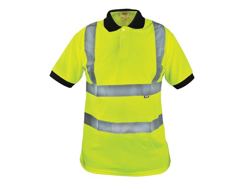 Hi-Vis Yellow Polo Shirt - M (40in)