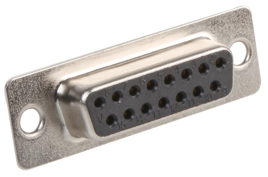 15 Pin D-Sub Socket