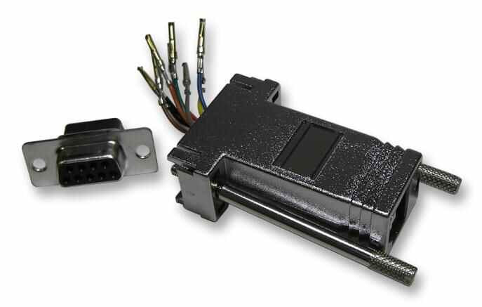 MH CONNECTORS - Modular Adaptor RJ45 to 9 Way D Socket