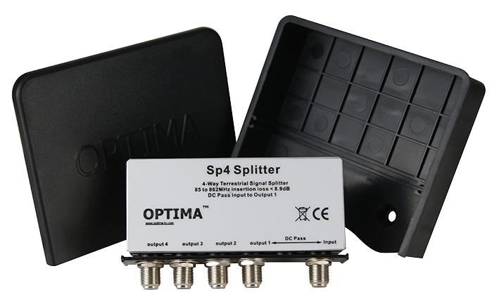 4-Way Terrestrial Signal Splitter 85-862MHz SP4