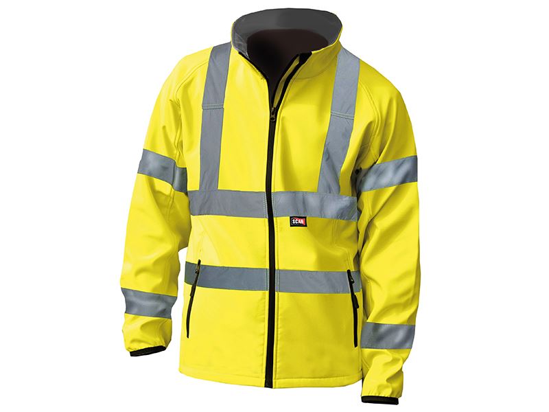 Hi-Vis Yellow Softshell Jacket - XXL (52in)