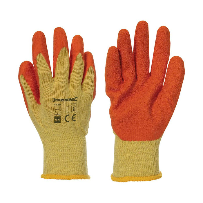 Latex Builders Gloves 12 Pairs - XL 10