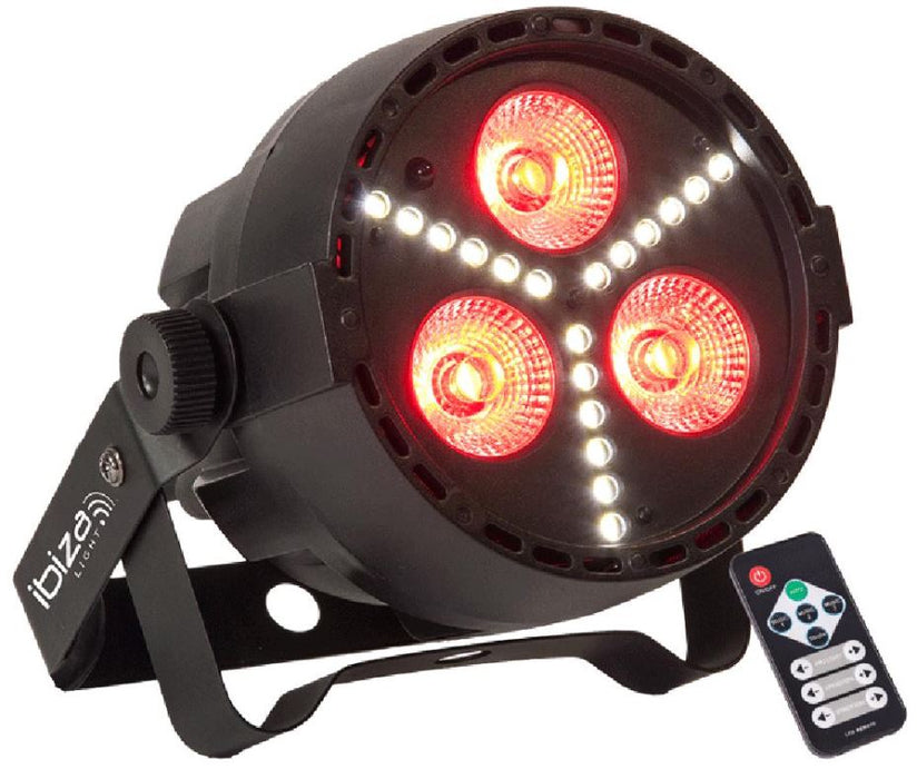 15W LED RGBW Compact PAR Can with Strobe & IR Remote