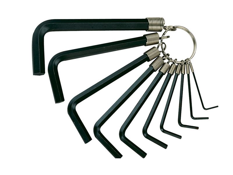 Hex Key Set of 10 on Ring