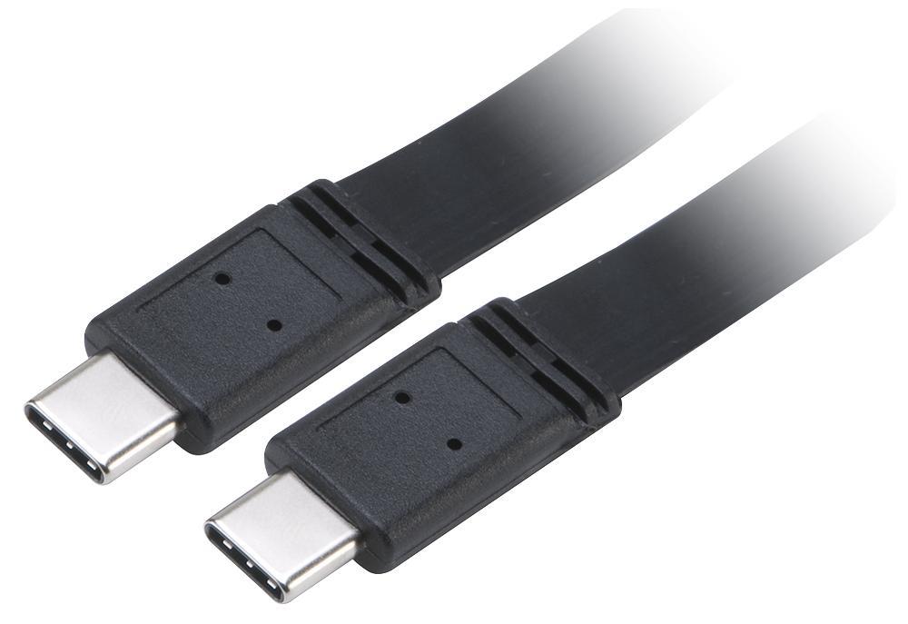 Super Slim USB 3.1 Gen 2 (10Gb/s) Type-C Lead, 1m