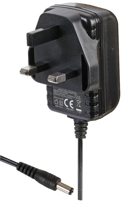 12V, 500mA, 6W, Plug In Power Supply, 2.5mm Plug
