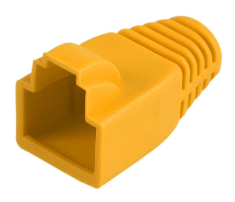 RJ45 Cat5e Strain Relief Boot, Yellow