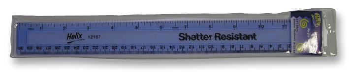 12"/ 30cm Shatter Resistant Ruler